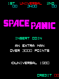 Space Panic (version E) Title Screen
